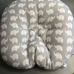 Boppy Elephant Print Nursing Pillow - Gray and White